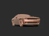 Dodge challenger Car 3D print model-5