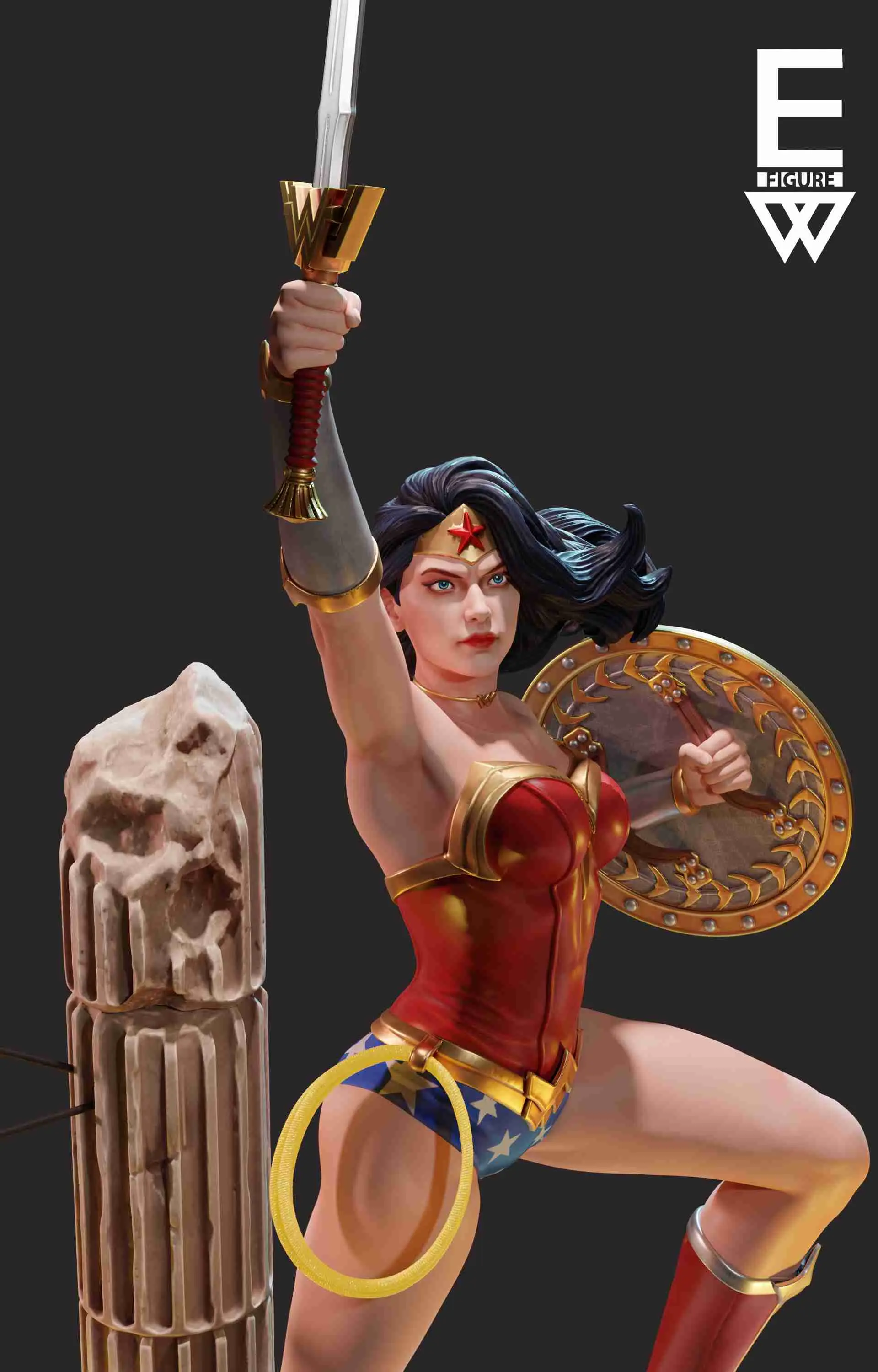 Wonder Woman - 3D STL LISTO PARA IMPRIMIR