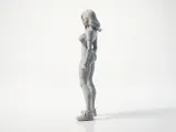 Pretty Lady Figurine Female Character 3D Printable-2