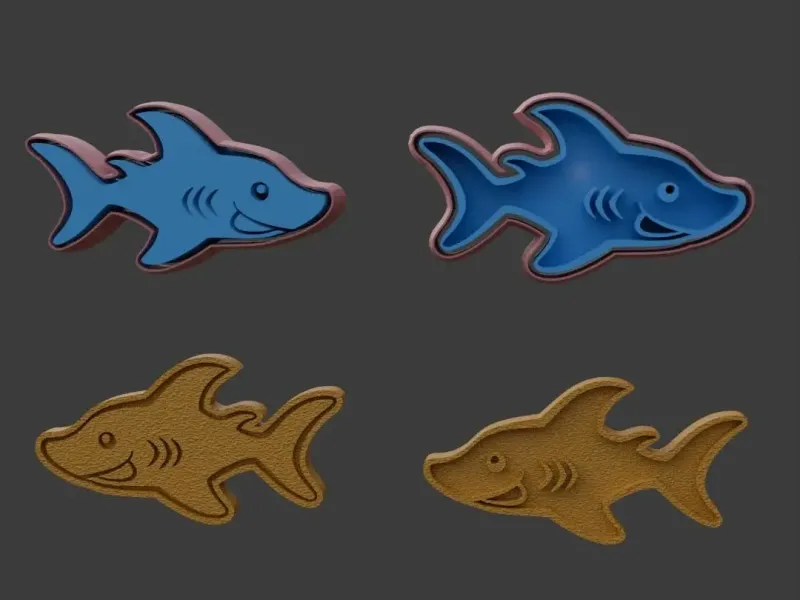 Chibi Cute Shark Cookie Cutter