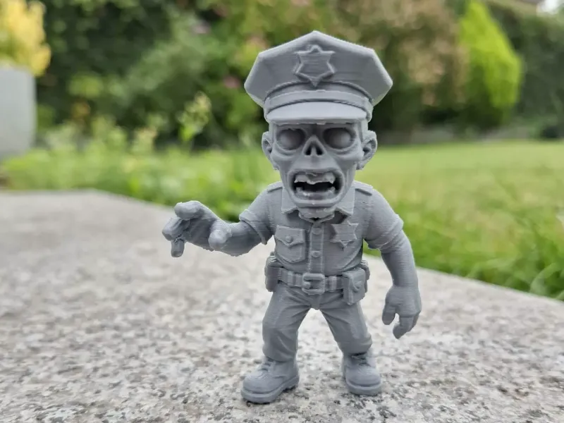 Cartoon Zombie Cop