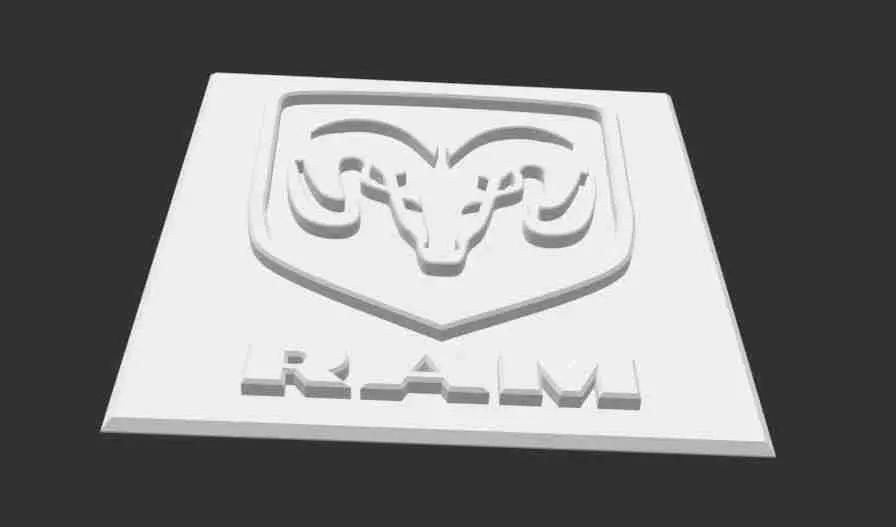 Dodge RAM Logo Plate