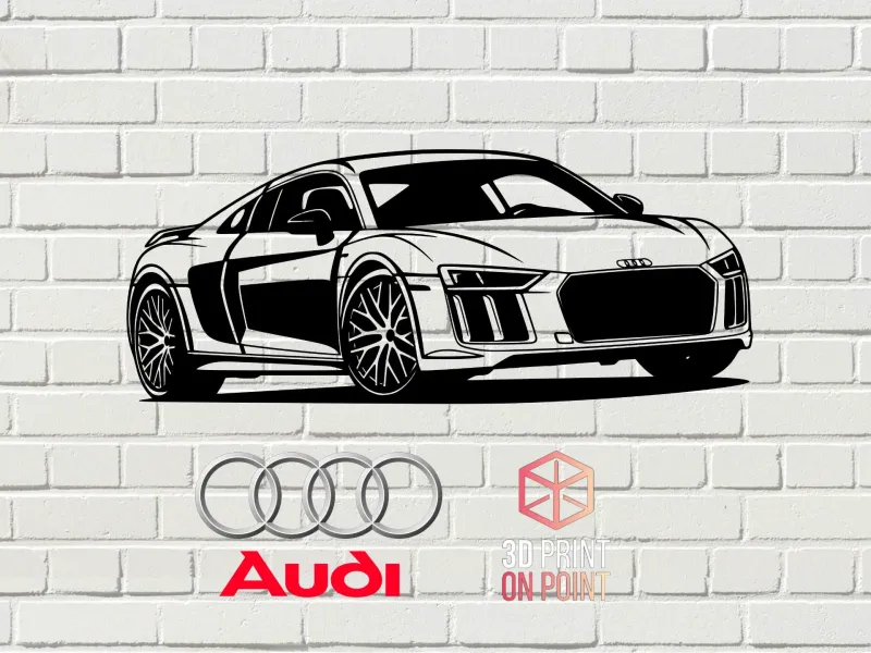 AUDI R8 2017 - 2D WALL ART
