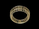 Art Deco Jali Ring 3d Model-1