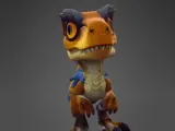 Tiny Raptor dinosaur -0