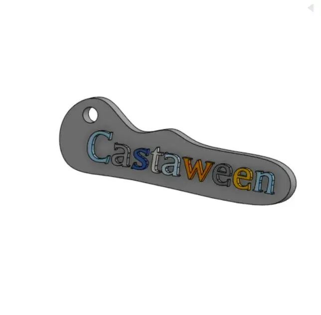 Free Badges & Coins STL Download - Castaween Keychain – Halloween meets ...