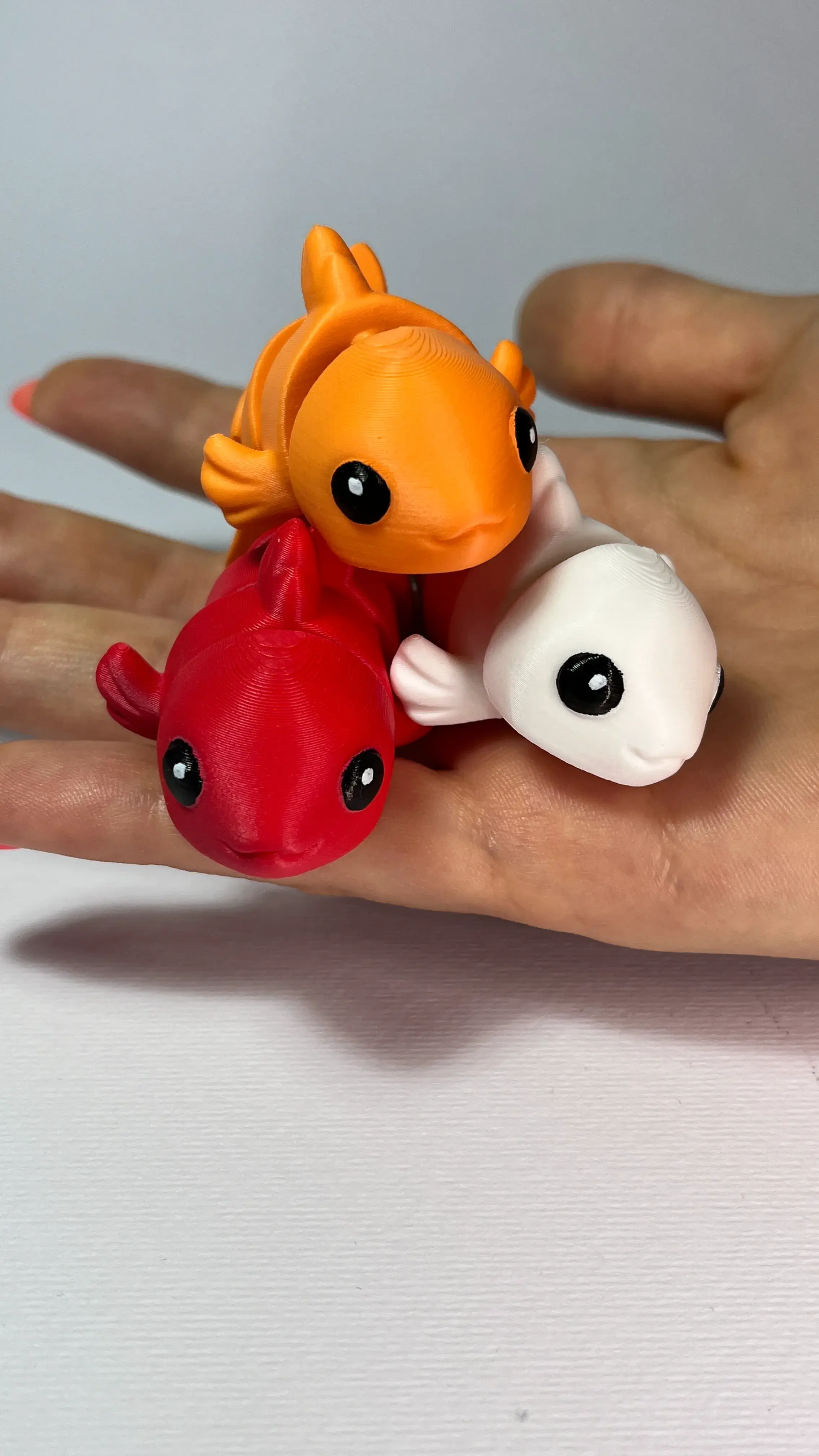 Cute Flexi Goldfish (Toy, Keychain & Magnet)