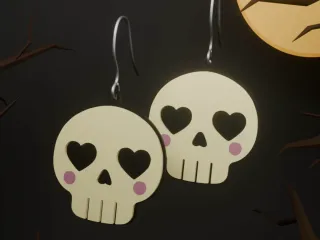 Cute Skull Earrings | Halloween Earring Series