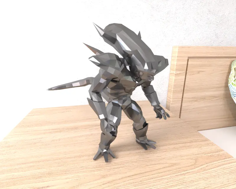 Frezzer F3  Dragon Ball Lowpoly Low Poly