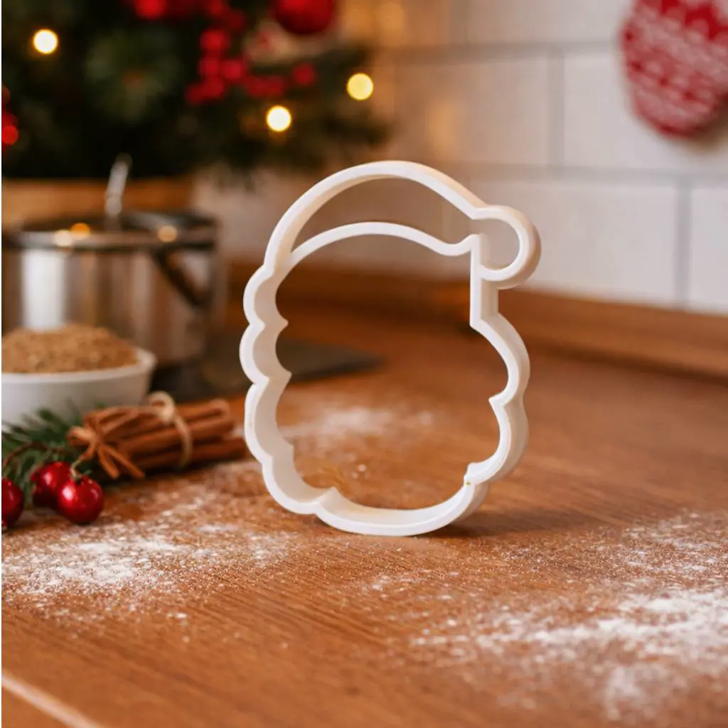 Christmas Santa Head Cookie Cutter