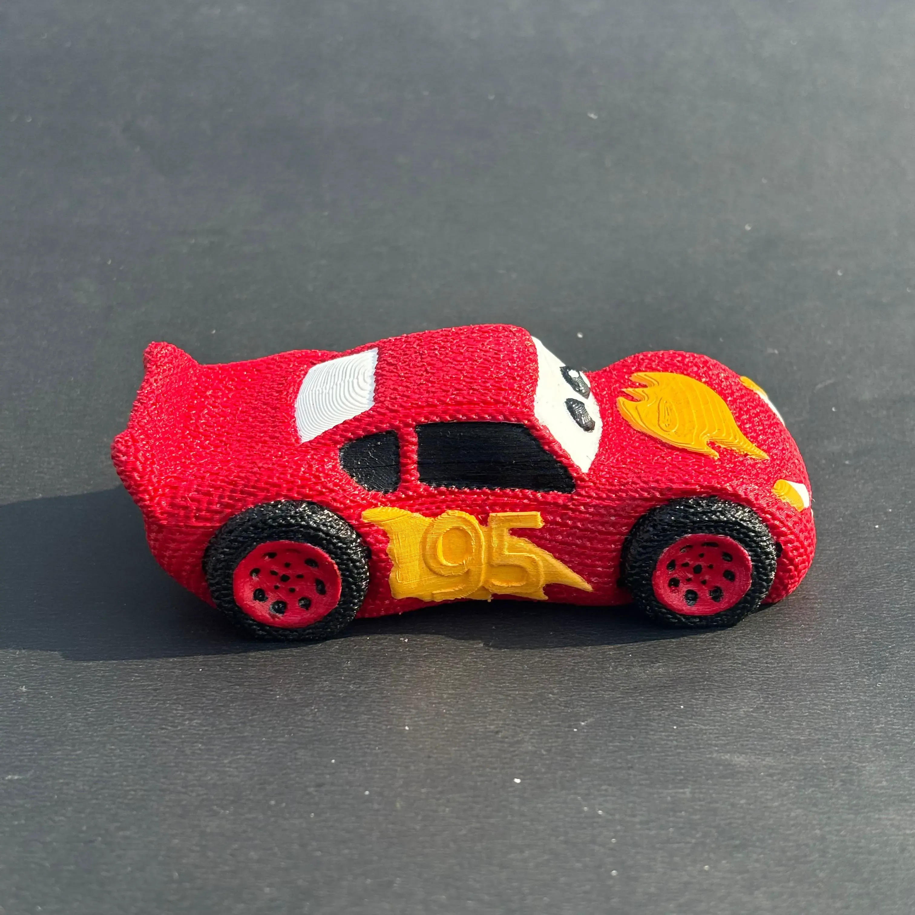 Knitted Lightning McQueen