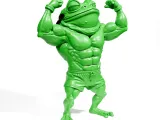 Lustiger muskulöser Frosch-3