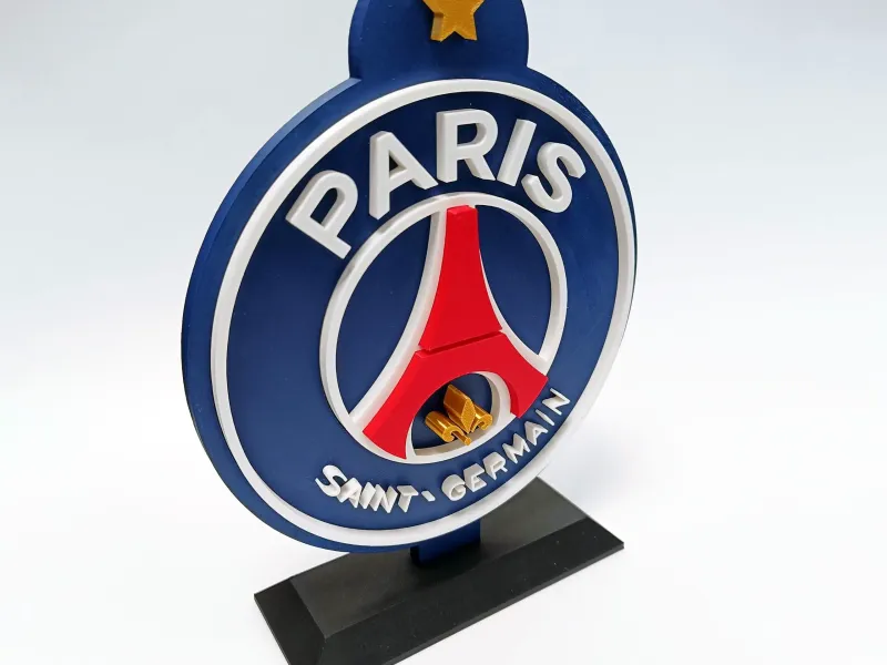 Logo 3D Paris Saint-Germain Avec Etoile