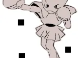 107 Hitmonchan stencil + 2D-0