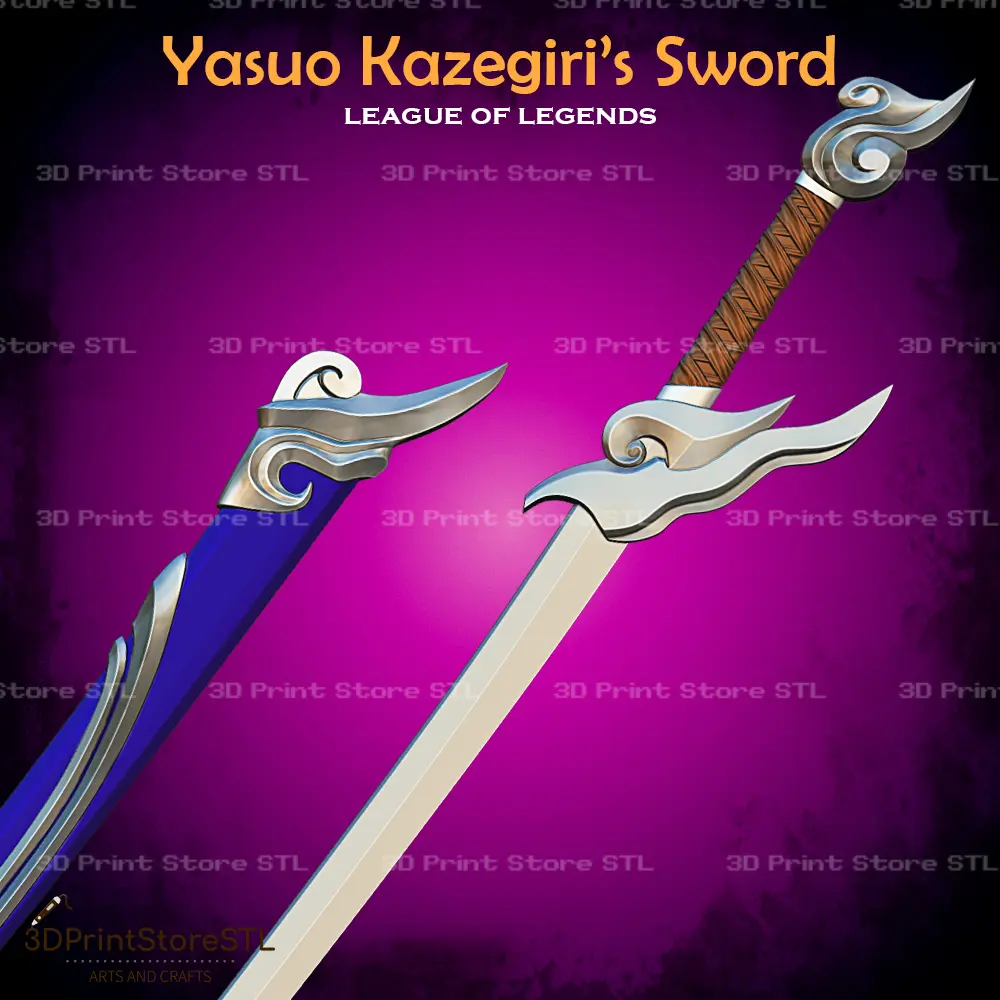 Yasuo Kazegiri Sword Cosplay League Of Legends - STL File