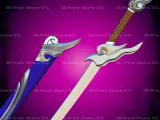Yasuo Kazegiri Sword Cosplay League Of Legends - STL File-2