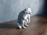 Low Poly Racoon-4