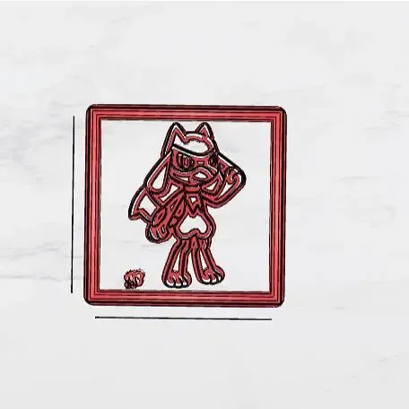 riolu cuadrado molde galleta