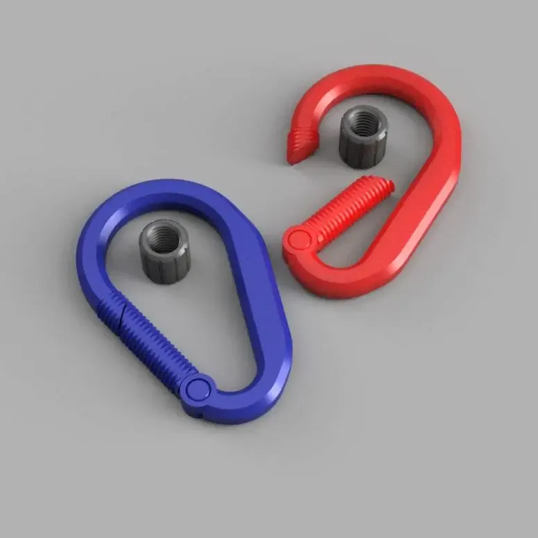 Carabiner with locking nut NO SUPPORTS