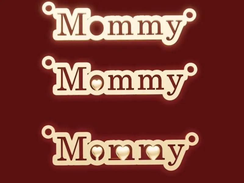 Mommy Heart  Pendant