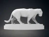 Low Poly Panther Statue-1
