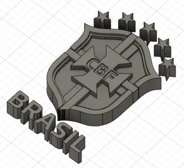 CBF (Бразильская конфедерация футбола) логотип 2019 - многослойный