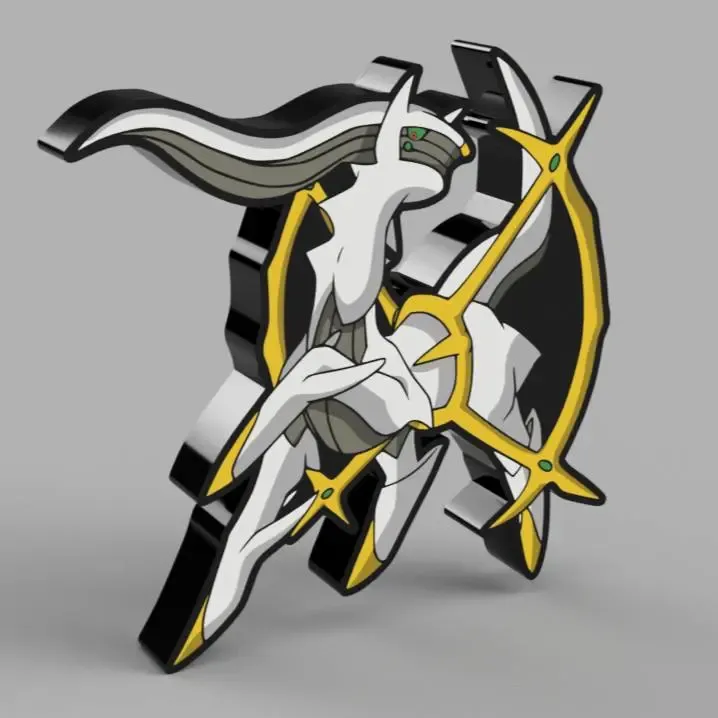 Arceus Leuchtbox & Wandkunst
