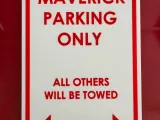 Ford Maverick Parking Sign-0