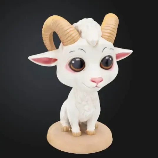 cute goat model