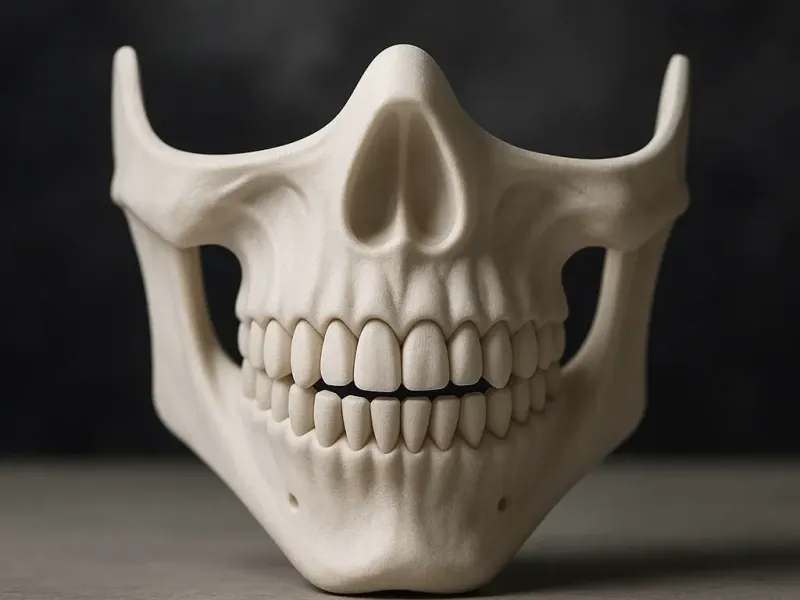 Halloween Mouth Covered Skeleton Mask