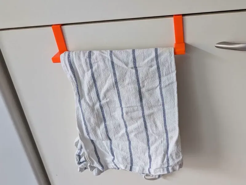 Dishcloth cabinet hanger