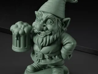 Gnome with beer