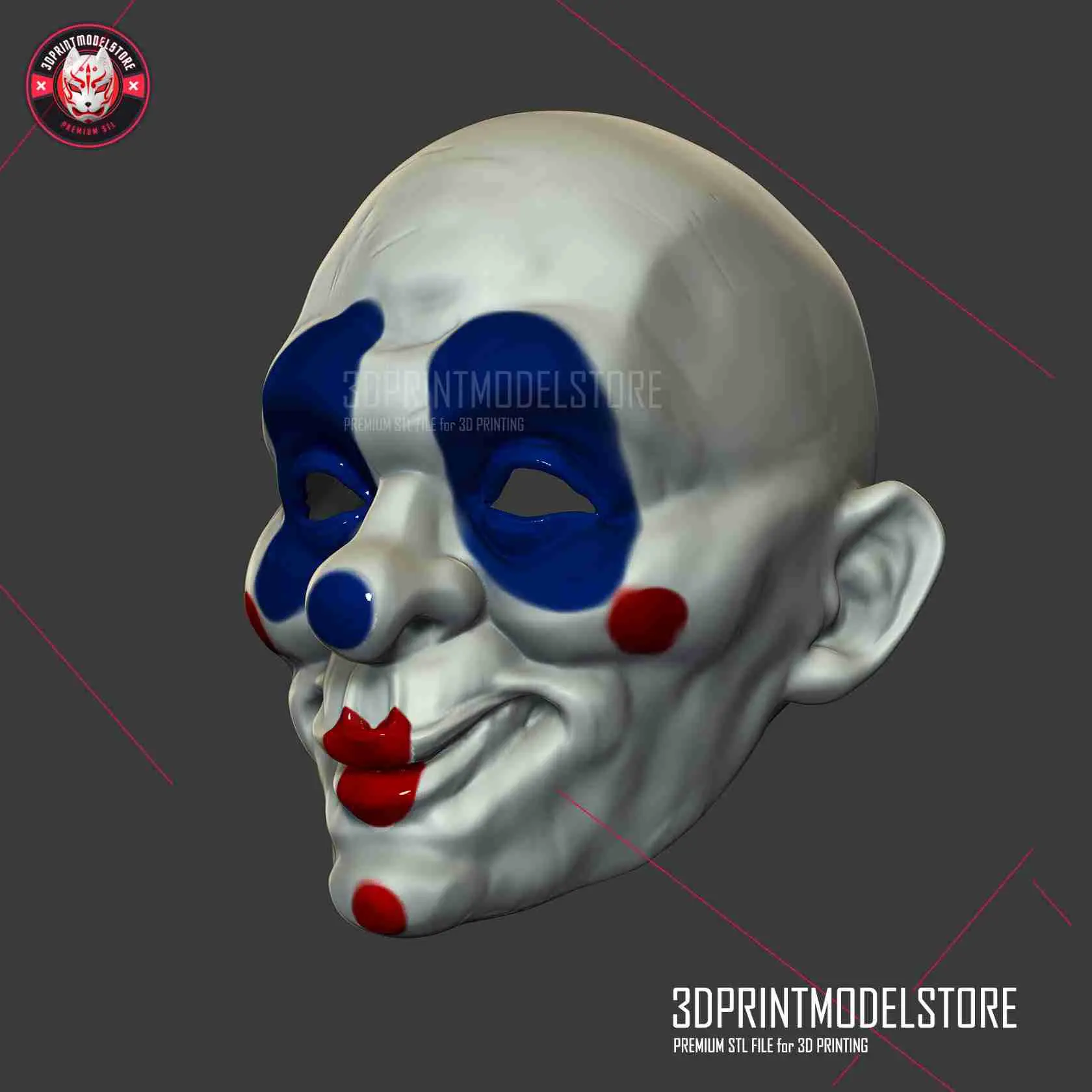 The Dark Knight Joker Henchmen Clown Halloween Cosplay Mask