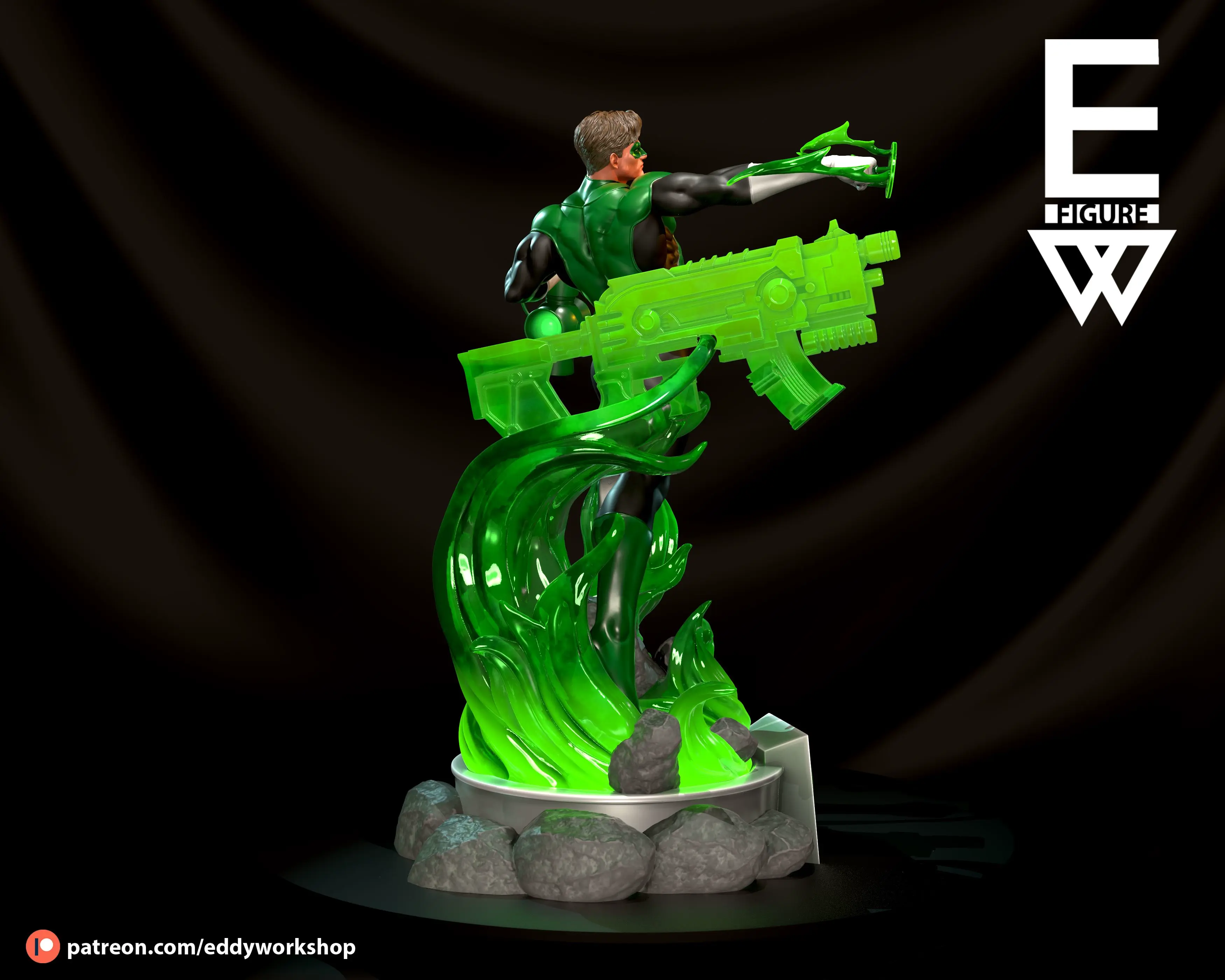 Lanterna Verde - 3D STL PRONTO PARA IMPRIMIR