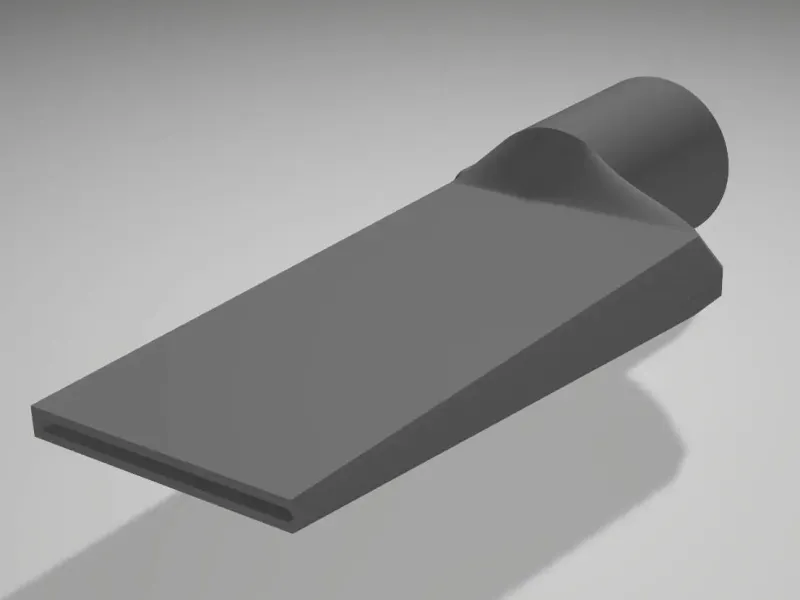Vacuum cleaner narrow end