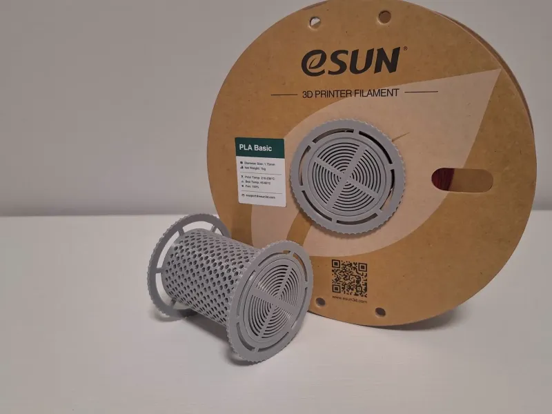 Contenedor Desecante para Carrete – Soporte de Gel de Sílice