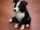 Low poly dog (Border collie)-1