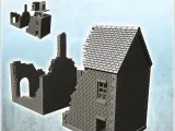 Set of two brick buildings with floors (28) - miniatures war-0