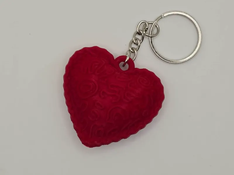 Ravioli Heart Keychain