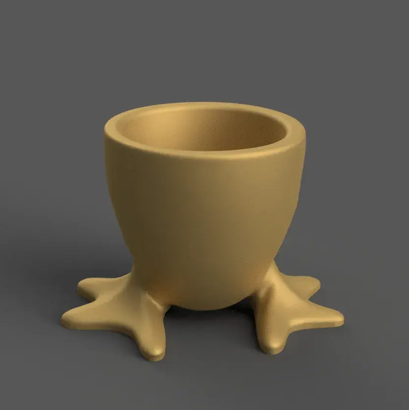 Cute Chicken Feet planter, pen holder,  or candle holder