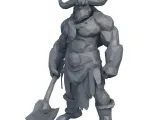 Minotaur Warrior Low Poly - 3D Model-1