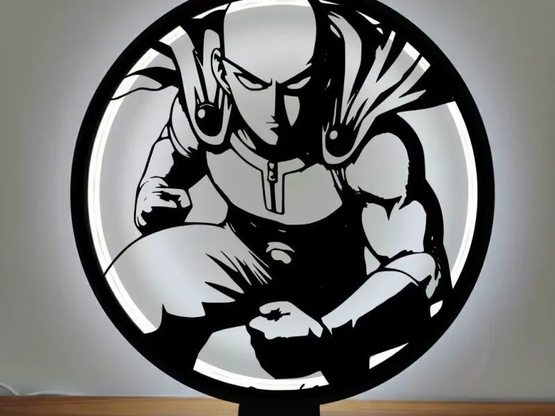 👊💡 SAITAMA ONE PUNCH MAN RING LAMP