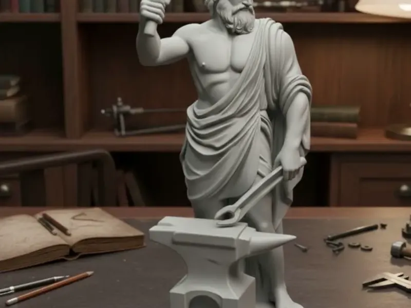 statue of the Greek god Hephaestus