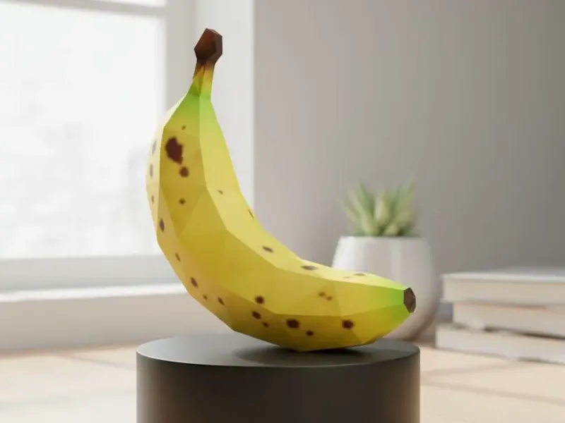 Banana Art Deco Poly