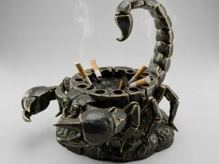 Imperial Scorpion Sculptural Ashtray