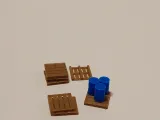 Pallets de Carga Realistas HO 1:87 | Accesorio para Maquetas-1