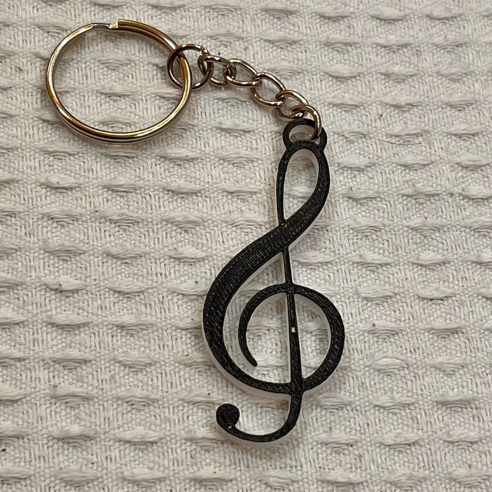 Keychain Treble Clef Clave de Sol