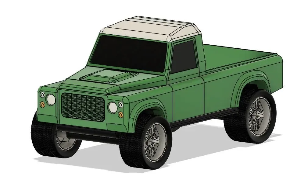 Land Rover Defender - fully 3D printable