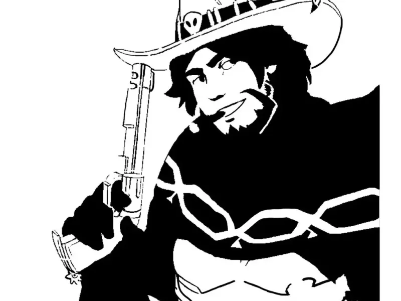 Jesse Mccree stencil
