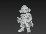 Cute Monkey Warrior-2